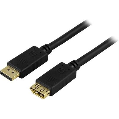 Deltaco DP-1210 1m Musta DisplayPort Kaapeli Deltaco DP-1210 1m Musta DisplayPort Kaapeli