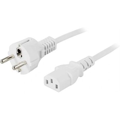 Deltaco DEL-109MV-50 Stromkabel - 0,5 m Weiß - IEC C13 Deltaco DEL-109MV-50 Stromkabel - 0,5 m Weiß - IEC C13