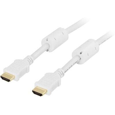 Deltaco HDMI-1050A 5m HDMI Typ A Vit Hög Hastighet Ethernet 4K Deltaco HDMI-1050A 5m HDMI Typ A Vit Hög Hastighet Ethernet 4K