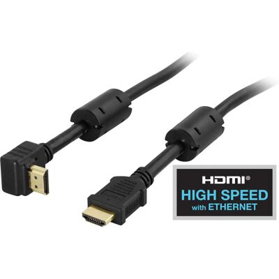 Deltaco HDMI-1010V - HDMI-kaapeli Ethernetillä, 1m, Musta Deltaco HDMI-1010V - HDMI-kaapeli Ethernetillä, 1m, Musta