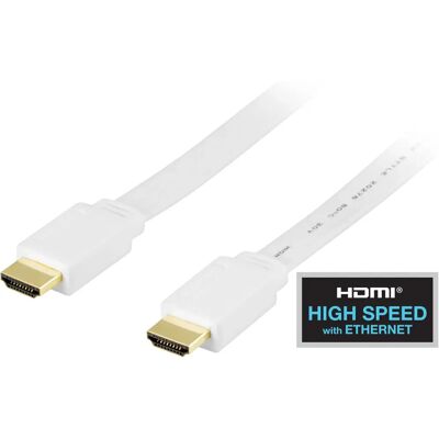 Deltaco HDMI-1030H 3m HDMI Kaapeli Valkoinen - Korkean Nopeuden Ethernet Deltaco HDMI-1030H 3m HDMI Kaapeli Valkoinen - Korkean Nopeuden Ethernet