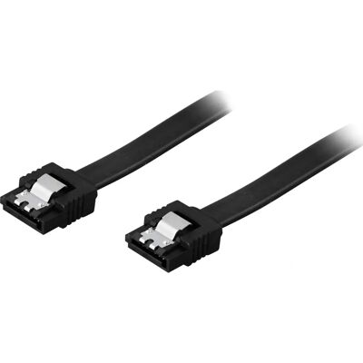 Deltaco SATA-1002 SATA-kaapeli - 0,7m, Musta, 7-pinninen, Suora Deltaco SATA-1002 SATA-kaapeli - 0,7m, Musta, 7-pinninen, Suora