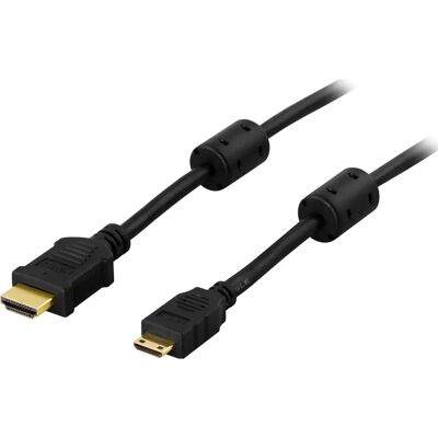 Deltaco HDMI-1026 2m HDMI Type A Mini Ethernet - HDMI kaapeli Deltaco HDMI-1026 2m HDMI Type A Mini Ethernet - HDMI kaapeli