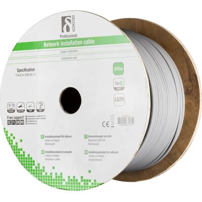 Deltaco TP-48CH Verkkokaapeli - F/UTP, 305m, Harmaa - Ethernet Kaapeli Deltaco TP-48CH Verkkokaapeli - F/UTP, 305m, Harmaa - Ethernet Kaapeli