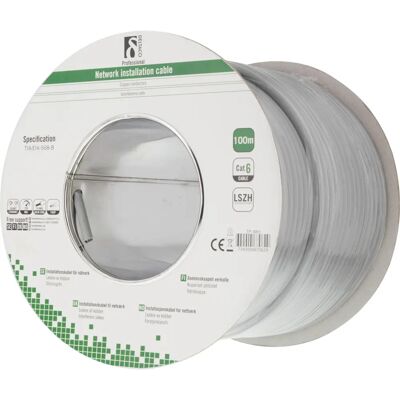 Deltaco TP-48H Verkkokaapeli Harmaa 100m Cat6 F/UTP Deltaco TP-48H Verkkokaapeli Harmaa 100m Cat6 F/UTP