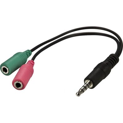 Deltaco AD-8 Kompaktiinen audiokaapeli - 3,5mm, 0,1m Deltaco AD-8 Kompaktiinen audiokaapeli - 3,5mm, 0,1m