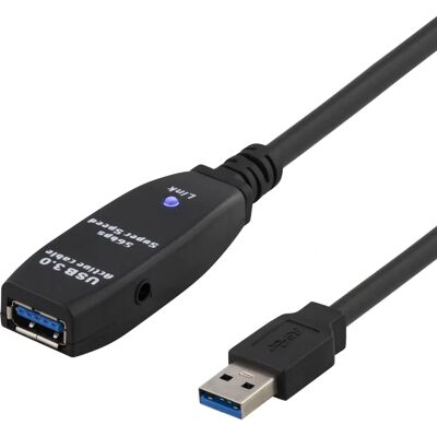 Deltaco USB3-1001 USB-kabel - USB 3.2 Gen 1 - 3m - Svart Deltaco USB3-1001 USB-kabel - USB 3.2 Gen 1 - 3m - Svart