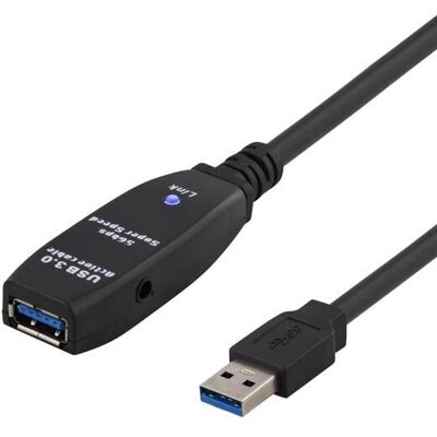 Deltaco USB förlängningskabel 7m - USB 3.2 Gen 1 Deltaco USB förlängningskabel 7m - USB 3.2 Gen 1