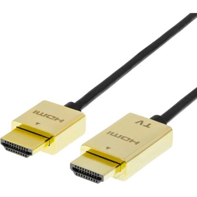 Deltaco musta 3m HDMI-kaapeli - 4K Ultra HD nopeus HDMI Ethernetillä Deltaco musta 3m HDMI-kaapeli - 4K Ultra HD nopeus HDMI Ethernetillä