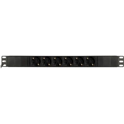 Deltaco Verlängerung GT-8628 - 6 Steckdosen 3m Indoor Schwarz Deltaco Verlängerung GT-8628 - 6 Steckdosen 3m Indoor Schwarz
