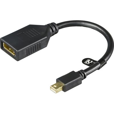 Deltaco MDP-DP1 DisplayPort-kaapeli - 0,2 m, Musta Deltaco MDP-DP1 DisplayPort-kaapeli - 0,2 m, Musta