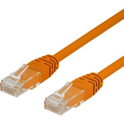 Deltaco TP-603-OR Verkkokaapeli - Oranssi - Cat6 U/UTP - 0,3 m Deltaco TP-603-OR Verkkokaapeli - Oranssi - Cat6 U/UTP - 0,3 m