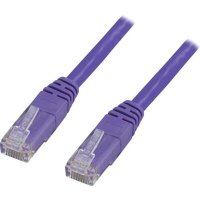 Deltaco TP-603P Verkkokassi - 0,3 m UTP Cat6 Violetti Deltaco TP-603P Verkkokassi - 0,3 m UTP Cat6 Violetti