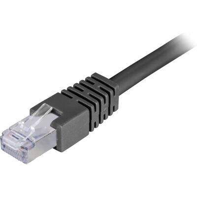 Deltaco Malli STP-650S Verkkokaapeli - 50m, Cat6, F/UTP, Musta Deltaco Malli STP-650S Verkkokaapeli - 50m, Cat6, F/UTP, Musta