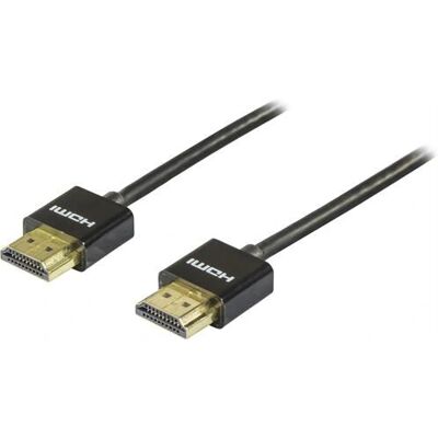 Deltaco HDMI-1092-K Câble HDMI - 2m - Noir Deltaco HDMI-1092-K Câble HDMI - 2m - Noir