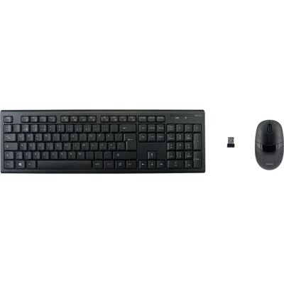 Deltaco TB-114 Trådlös tangentbord och mus - Nordisk, Svart Deltaco TB-114 Trådlös tangentbord och mus - Nordisk, Svart