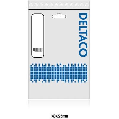 Deltaco Del-109B - Strømkabel - 0,2m - Sort - IEC C13 Deltaco Del-109B - Strømkabel - 0,2m - Sort - IEC C13