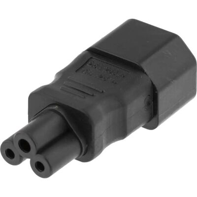Deltaco DEL-1011 Netzadapter - C14 zu C5 - USB-Ladegerät - Schwarz Deltaco DEL-1011 Netzadapter - C14 zu C5 - USB-Ladegerät - Schwarz