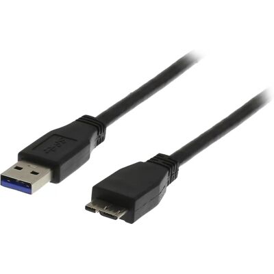 Deltaco USB3-020S - USB-kabel - Micro-USB B - 2m - Svart - USB 3.2 Gen 1 Deltaco USB3-020S - USB-kabel - Micro-USB B - 2m - Svart - USB 3.2 Gen 1