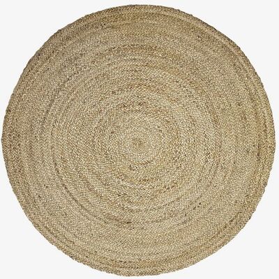 Rund jute tæppe Virka - Beige - 100cm - Tæppe Rund jute tæppe Virka - Beige - 100cm - Tæppe