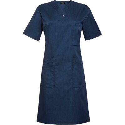 Smila Workwear - Maja Kjole - Blåmelert - Dress Smila Workwear - Maja Kjole - Blåmelert - Dress