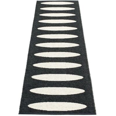Pappelina Ella Outdoor-Teppich - Schwarz / Vanille UV-beständig Pappelina Ella Outdoor-Teppich - Schwarz / Vanille UV-beständig