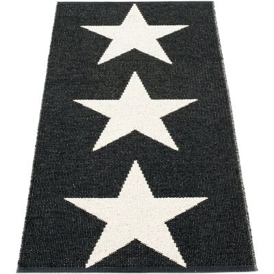 Pappelina - Viggo One - Schwarz / Vanille - 70 x 150 cm - Rug Pappelina - Viggo One - Schwarz / Vanille - 70 x 150 cm - Rug