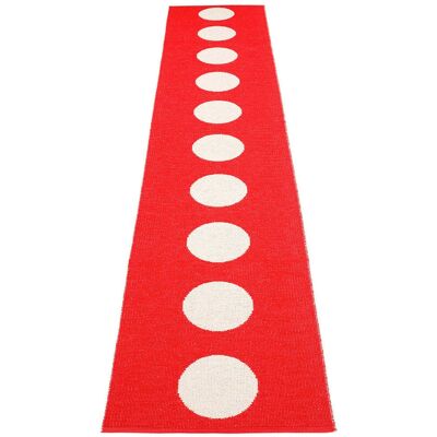 Pappelina Vera Outdoor-Teppich - rot / vanille 70 x 375cm Pappelina Vera Outdoor-Teppich - rot / vanille 70 x 375cm