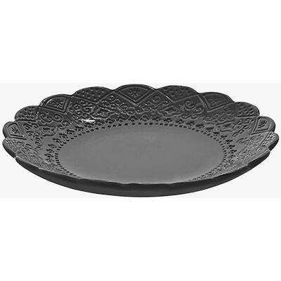 Cult Design - Orient steingods tallerken - Svart - Servise Cult Design - Orient steingods tallerken - Svart - Servise