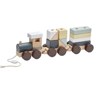Kid's Concept Zug mit Stapelholzklötzen - Spielzeugzug Kid's Concept Zug mit Stapelholzklötzen - Spielzeugzug