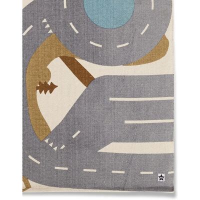 Kids Concept Mehrfarbiger Baumwoll-Teppich - 130x170 cm - Straße & Landschaft Kids Concept Mehrfarbiger Baumwoll-Teppich - 130x170 cm - Straße & Landschaft