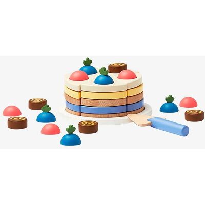 Kids Concept Flerfarget Lagkake Leketøy Kids Concept Flerfarget Lagkake Leketøy
