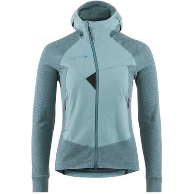 Klättermusen Hugin Zip Hoodie W's Frost Green - Huvtröja med dragkedja Klättermusen Hugin Zip Hoodie W's Frost Green - Huvtröja med dragkedja