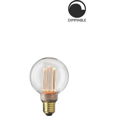 Globen Lighting L215 LED-pære - Dimmbar, 1800K, 80mm, 120lm, E27 Globen Lighting L215 LED-pære - Dimmbar, 1800K, 80mm, 120lm, E27
