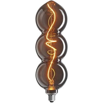 Unison - 3-Steg Triple Nero 4W - E27 - Røget - LED-pære Unison - 3-Steg Triple Nero 4W - E27 - Røget - LED-pære