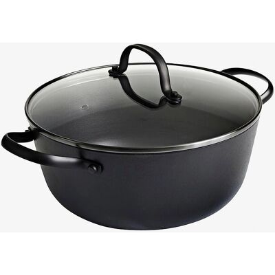 Satake Lettvektsstøpejernsgryte - 24cm - Svart Satake Lettvektsstøpejernsgryte - 24cm - Svart
