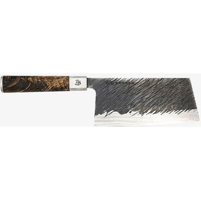 Satake Ame 32 cm Kokkekniv - Regnmønster - Sølv Satake Ame 32 cm Kokkekniv - Regnmønster - Sølv
