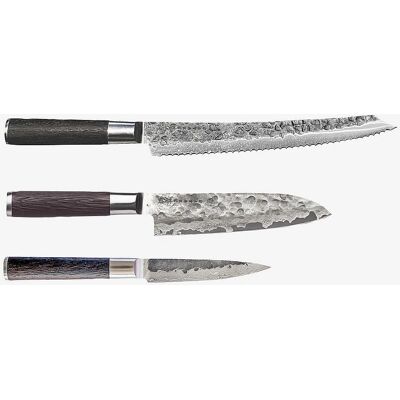 Satake Kuro Knivsett - VG-10 Stål - Trehåndtak Satake Kuro Knivsett - VG-10 Stål - Trehåndtak
