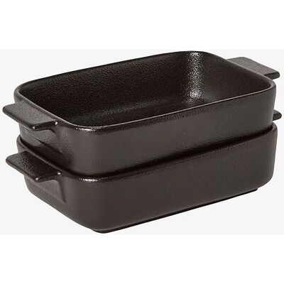 Satake - 2-pack Ugnsformar i Svartglaserad Porslin - 19cm Satake - 2-pack Ugnsformar i Svartglaserad Porslin - 19cm