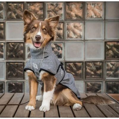 Manteau pour chien Back On Track - Queue basse - Rayures réfléchissantes - Chaud - Publicité Manteau pour chien Back On Track - Queue basse - Rayures réfléchissantes - Chaud - Publicité