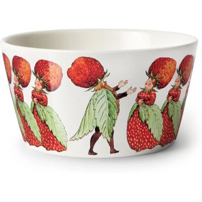 Design House Stockholm Elsa Beskow Skål - Jordbærfamilien - 13cm Design House Stockholm Elsa Beskow Skål - Jordbærfamilien - 13cm