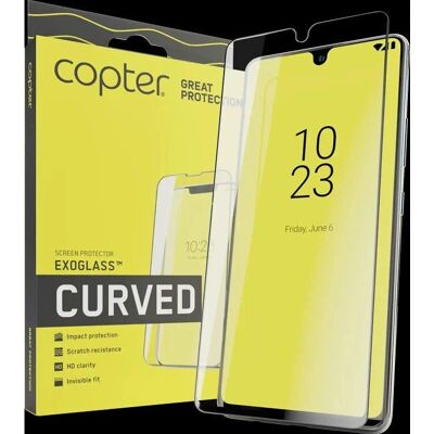 Protecteur d'écran incurvé Copter Exoglass pour iPhone 15 - Noir - Publicité Protecteur d'écran incurvé Copter Exoglass pour iPhone 15 - Noir - Publicité