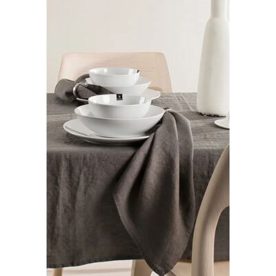 Himla Sunshine Linneduken, 4-pak, 45x45cm, Mørkegrå Himla Sunshine Linneduken, 4-pak, 45x45cm, Mørkegrå