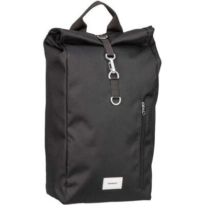 Sandqvist Ground Rolltop Backpack - Black/Black Webbing - 19L Sandqvist Ground Rolltop Backpack - Black/Black Webbing - 19L