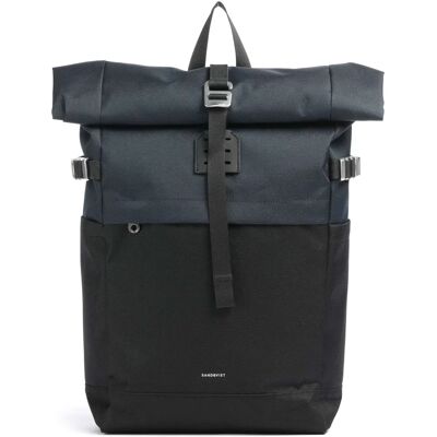 Sandqvist 23L Icon Rolltop Ryggsäck - Svart/Navy - One Size Sandqvist 23L Icon Rolltop Ryggsäck - Svart/Navy - One Size