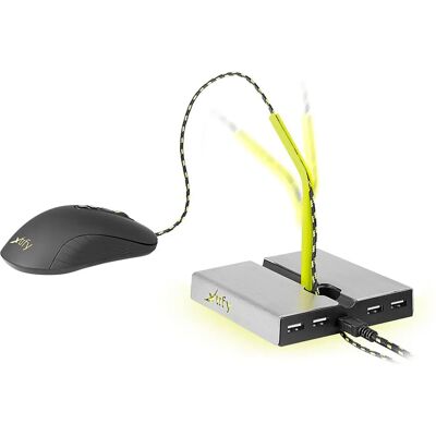 Cherry Xtrfy XG-B1-LED Hub USB et Bungee pour souris - Acier, Gris - Publicité Cherry Xtrfy XG-B1-LED Hub USB et Bungee pour souris - Acier, Gris - Publicité