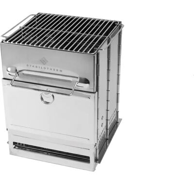 Stabilotherm Wood Stove Tower 2 - grå - vedovn Stabilotherm Wood Stove Tower 2 - grå - vedovn