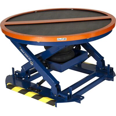 Edmolift Automatik-Selbstnivellierer mit Drehteller - Hubtisch Edmolift Automatik-Selbstnivellierer mit Drehteller - Hubtisch