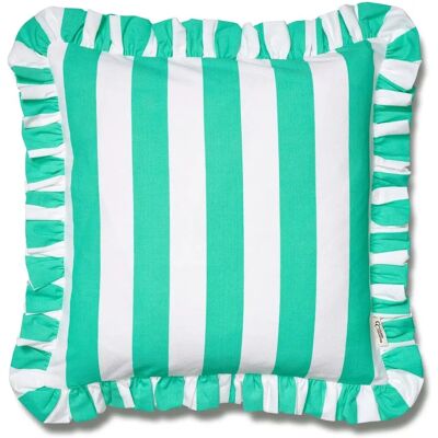 Classic Collection - Bomullskuddfodral med ruffle stripes - 50x50 Classic Collection - Bomullskuddfodral med ruffle stripes - 50x50