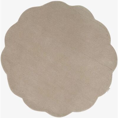 Classic Collection Beige Rund uldteppet - Tæppe Classic Collection Beige Rund uldteppet - Tæppe